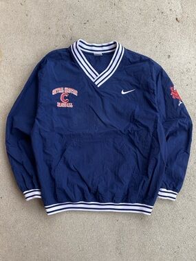 90s Vintage Navy Nike x St Louis Cardinal Windbreaker